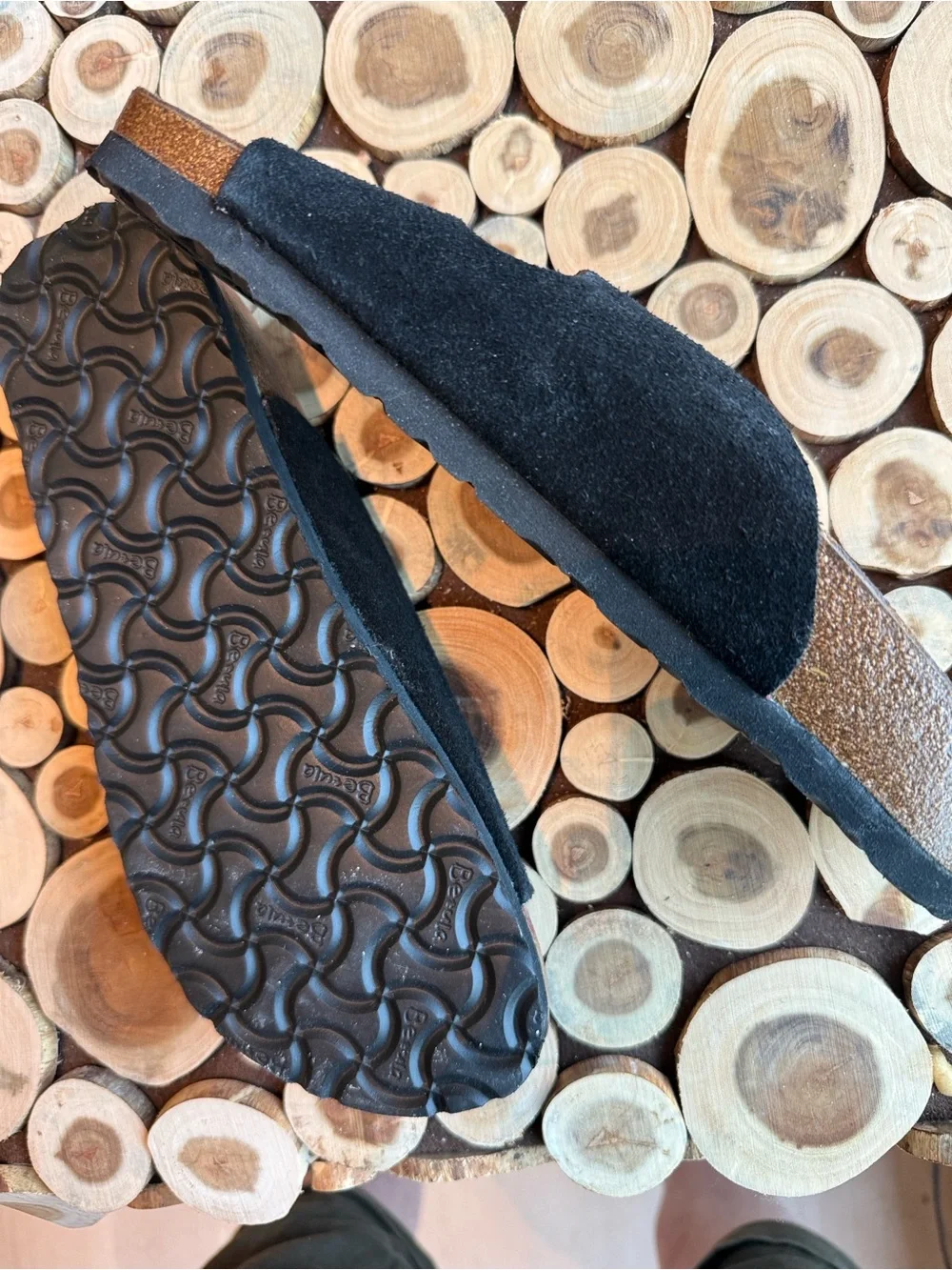 Birkenstock New Black Suede Sandals - 8